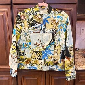 CHICO’S Patchwork Jacket L